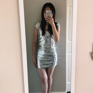 Armani Exchange XS Sequinned Mini-Dress